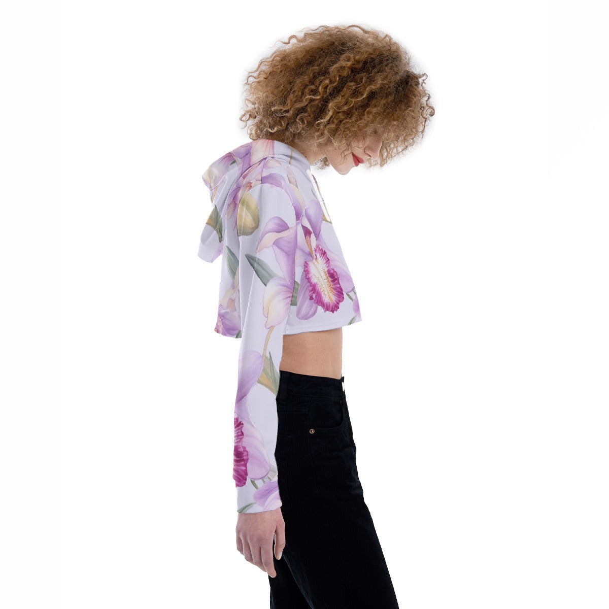 All-Over Print Women's Crop Top Hoodie