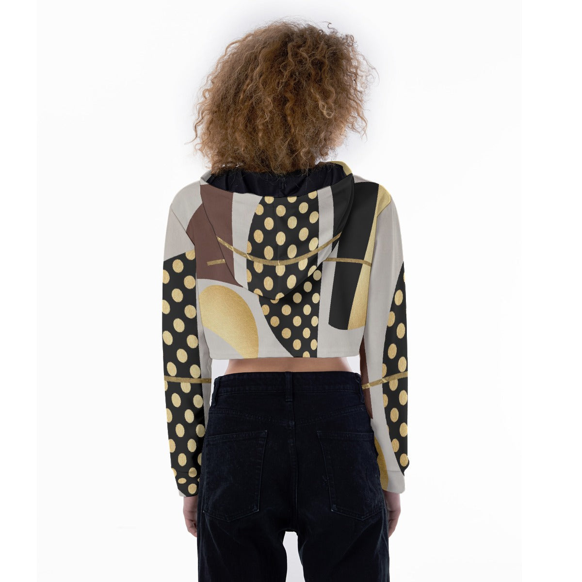 All-Over Print Women's Crop Top Hoodie