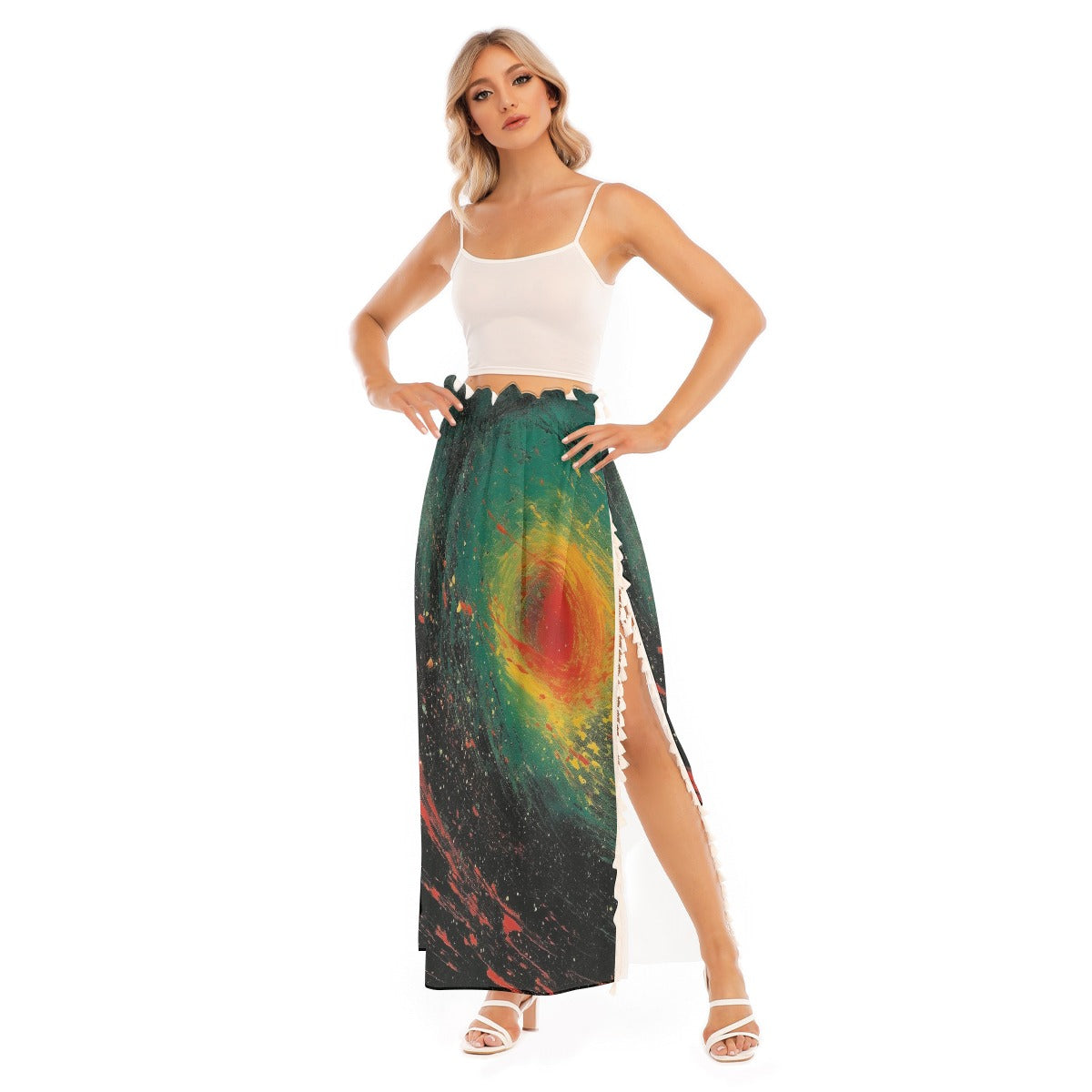 All-Over Print Women's Side Split Skirt