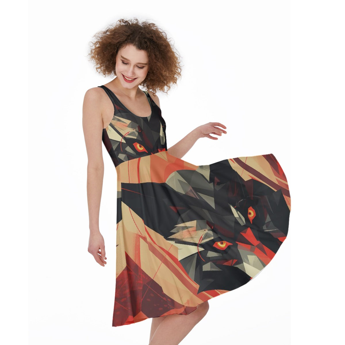 All-Over Print Women's Sleeveless Dress