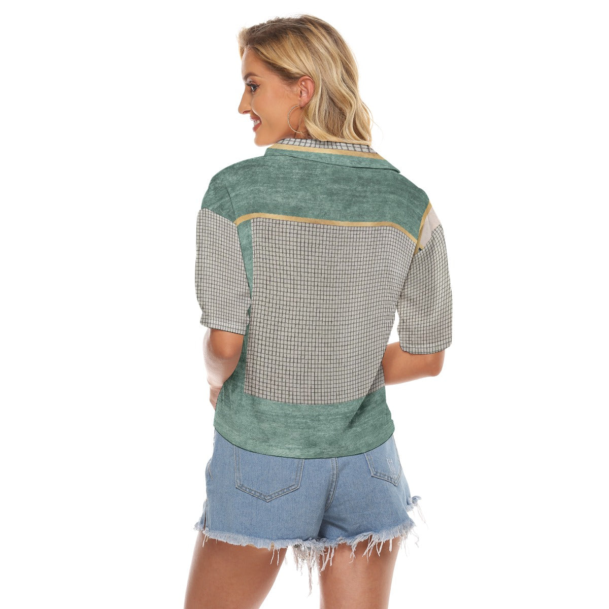 All-Over Print Women's V-neck Shirts