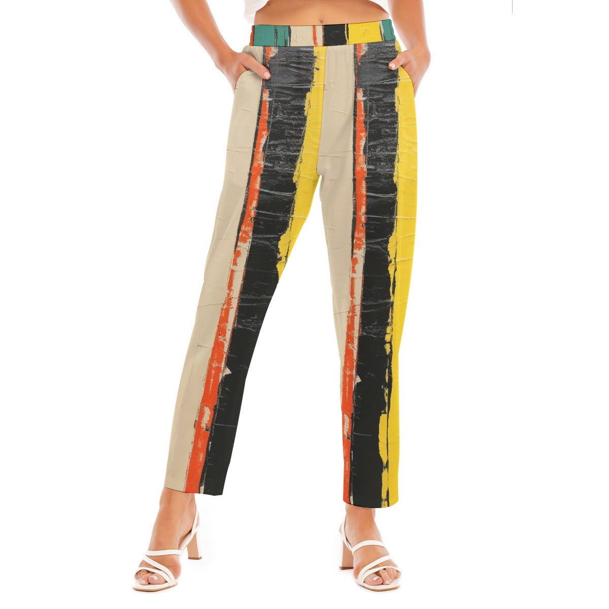 All-Over Print Women's Loose Straight-leg Pants