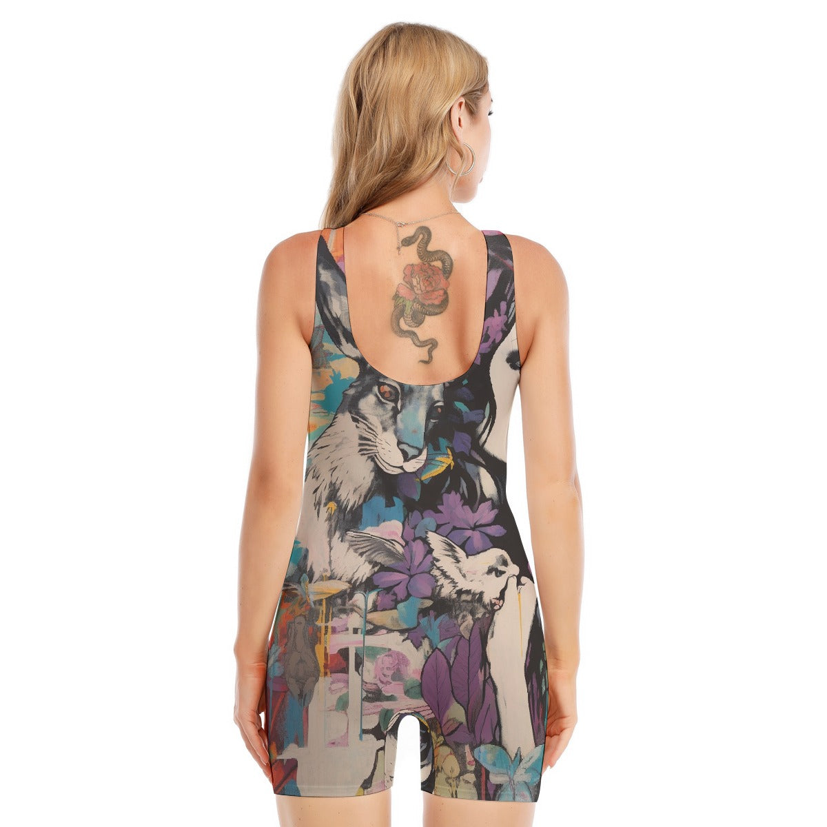 All-Over Print Women's Sleeveless One-piece Swimsuit