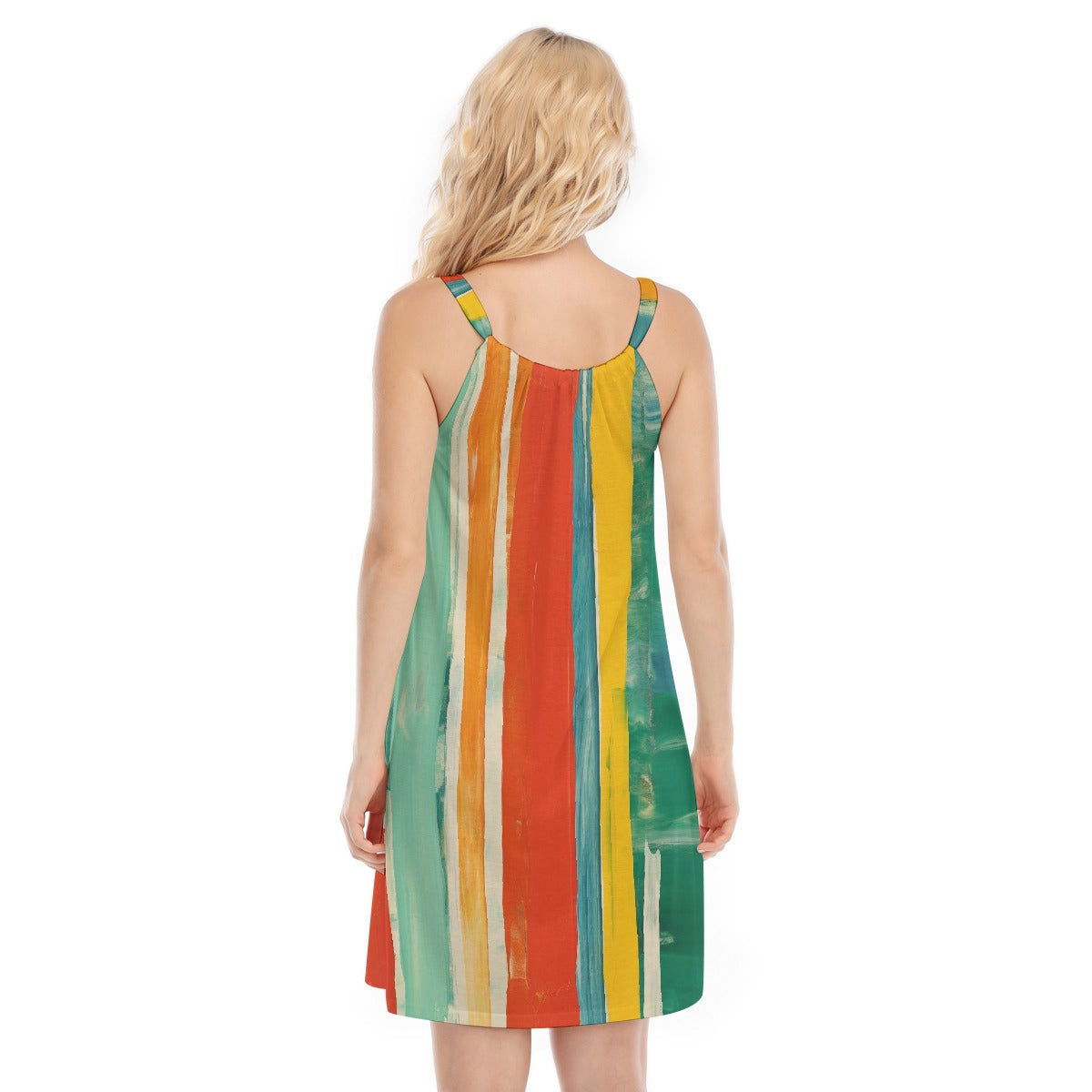 All-Over Print Women's O-neck Cami Dress