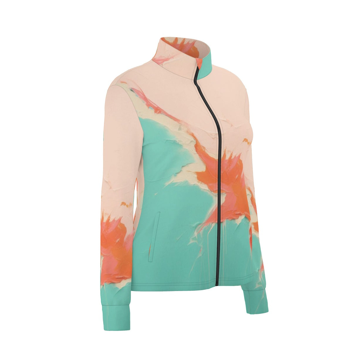 All-Over Print Women's Long Sleeve Thumbhole Jacket