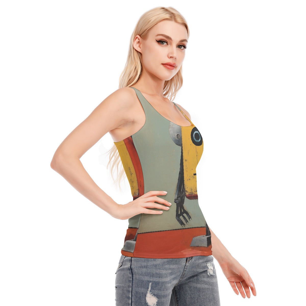 All-Over Print Women's Racer Vest | 190GSM Cotton