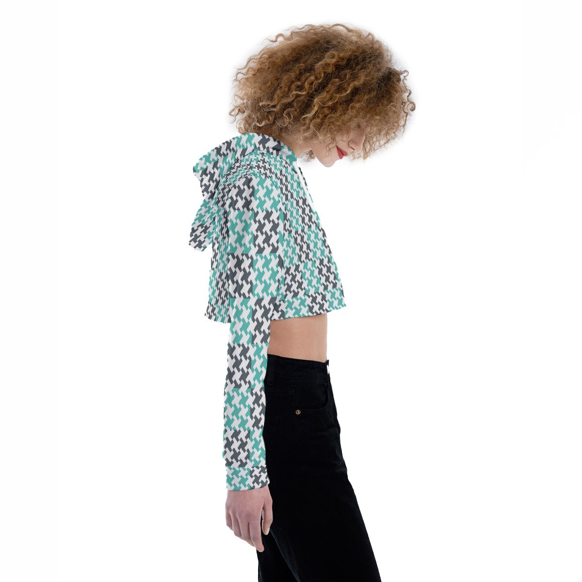 All-Over Print Women's Crop Top Hoodie