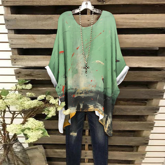 All-Over Print Women's Bat Sleeve Shirt