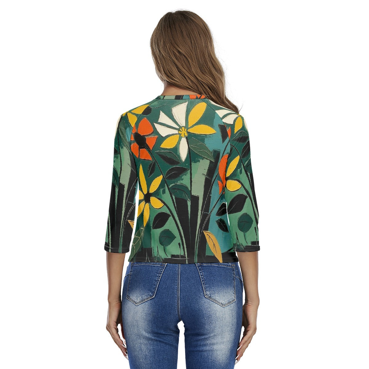 All-Over Print Women's Raglan Sleeves T-shirts