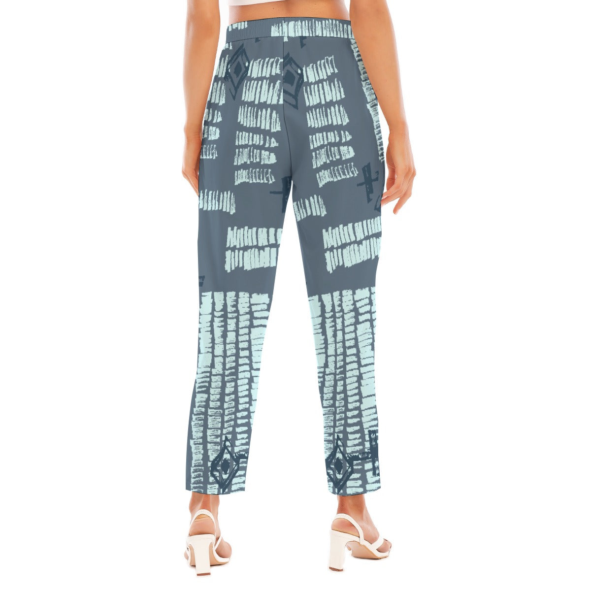 All-Over Print Women's Loose Straight-leg Pants