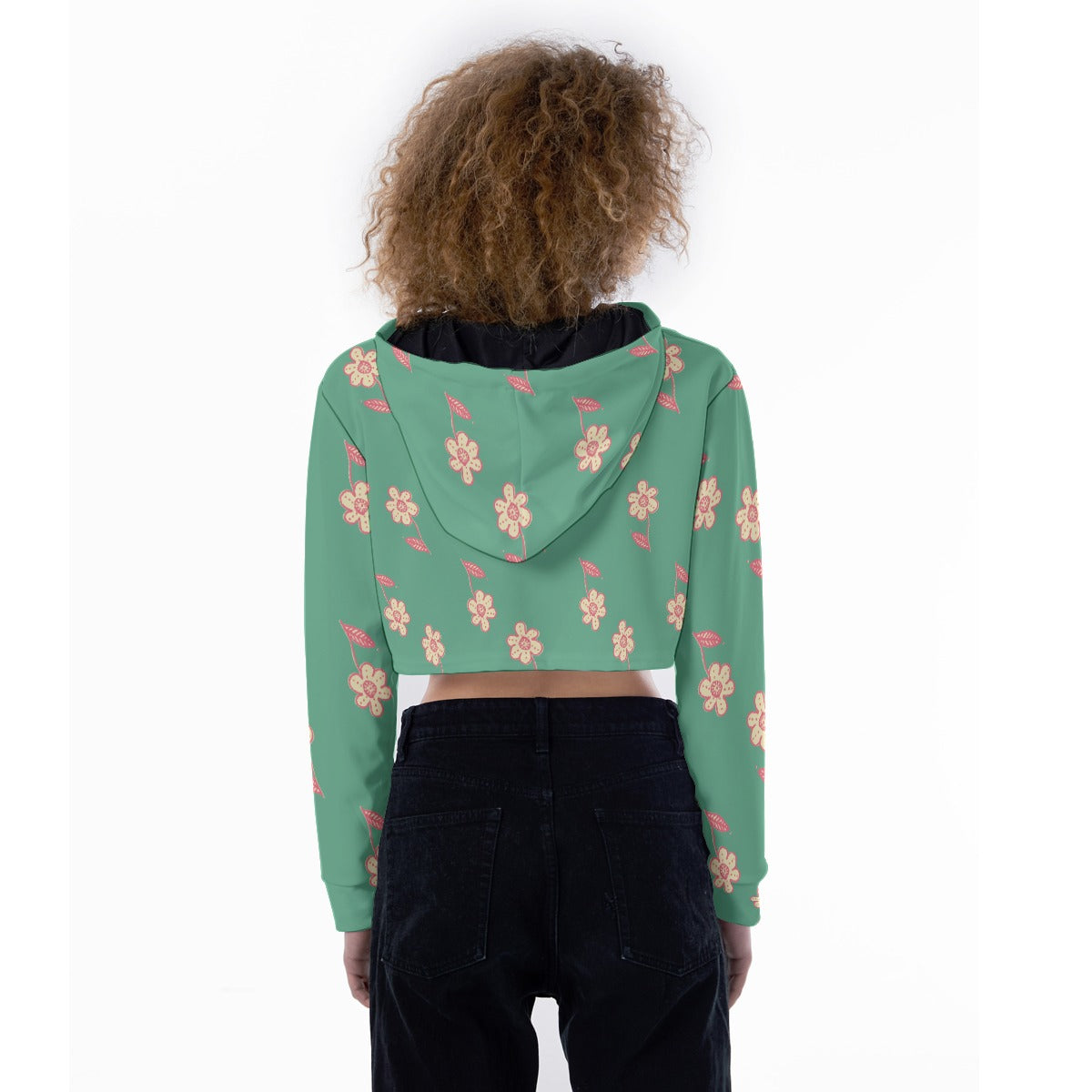 All-Over Print Women's Crop Top Hoodie