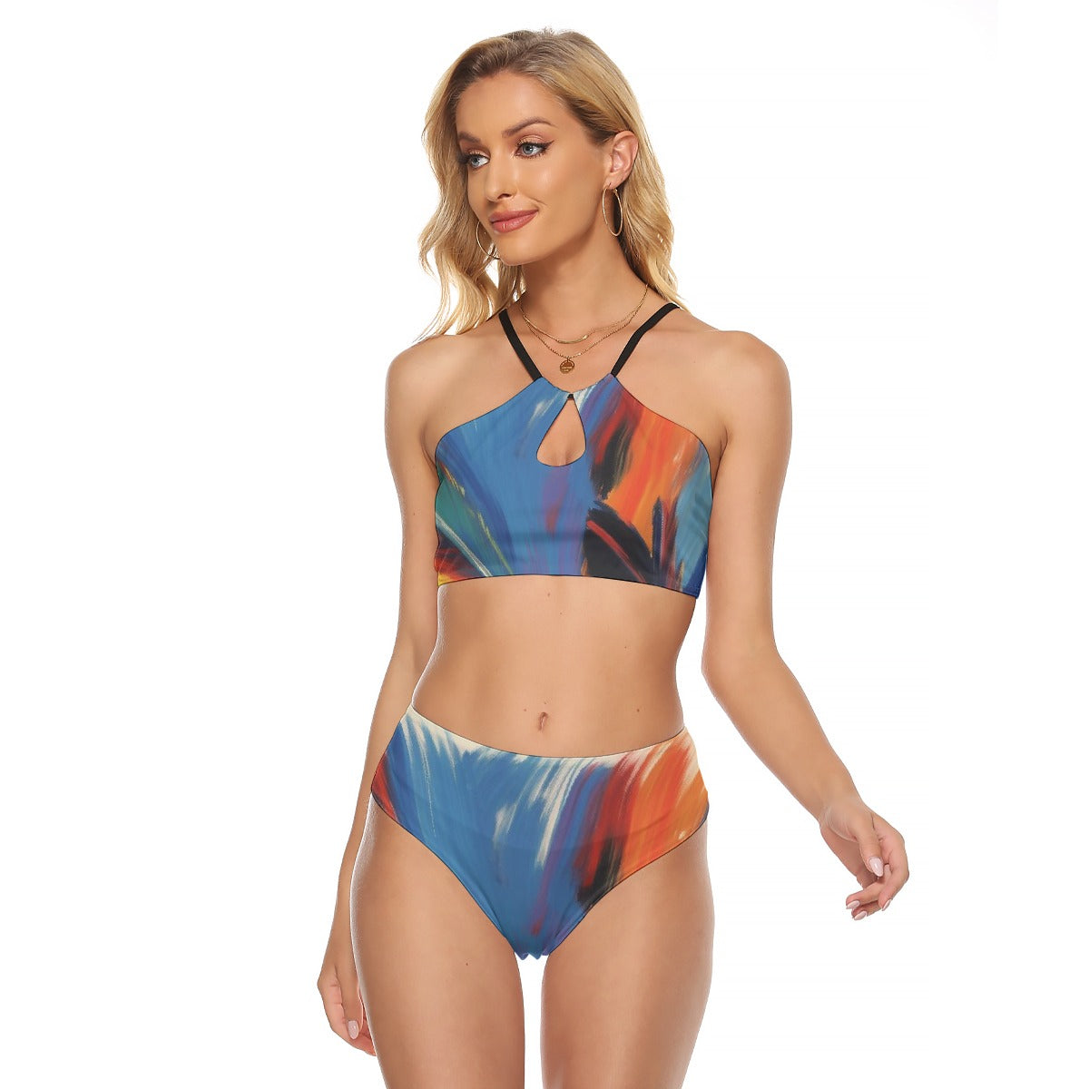 All-Over Print Women's Cami Keyhole One-piece Swimsuit
