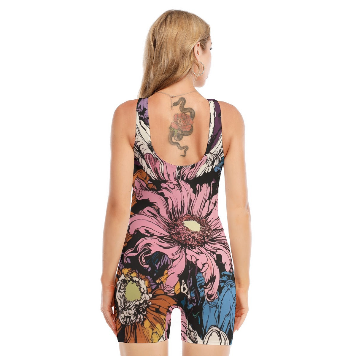 All-Over Print Women's Sleeveless One-piece Swimsuit