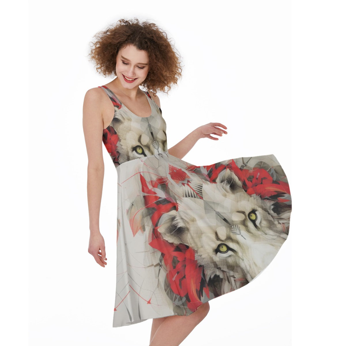 All-Over Print Women's Sleeveless Dress