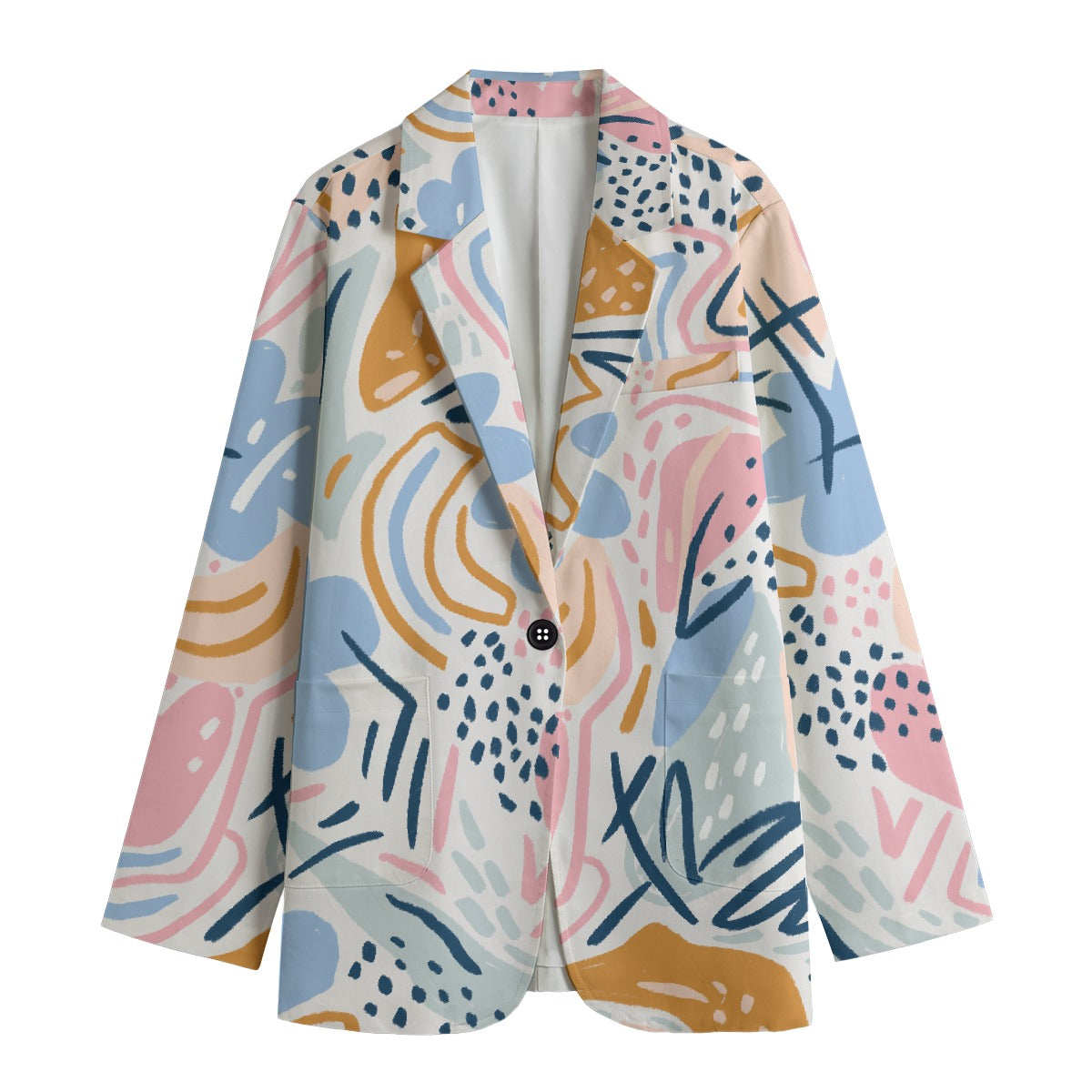 All-Over Print Women's Leisure Blazer