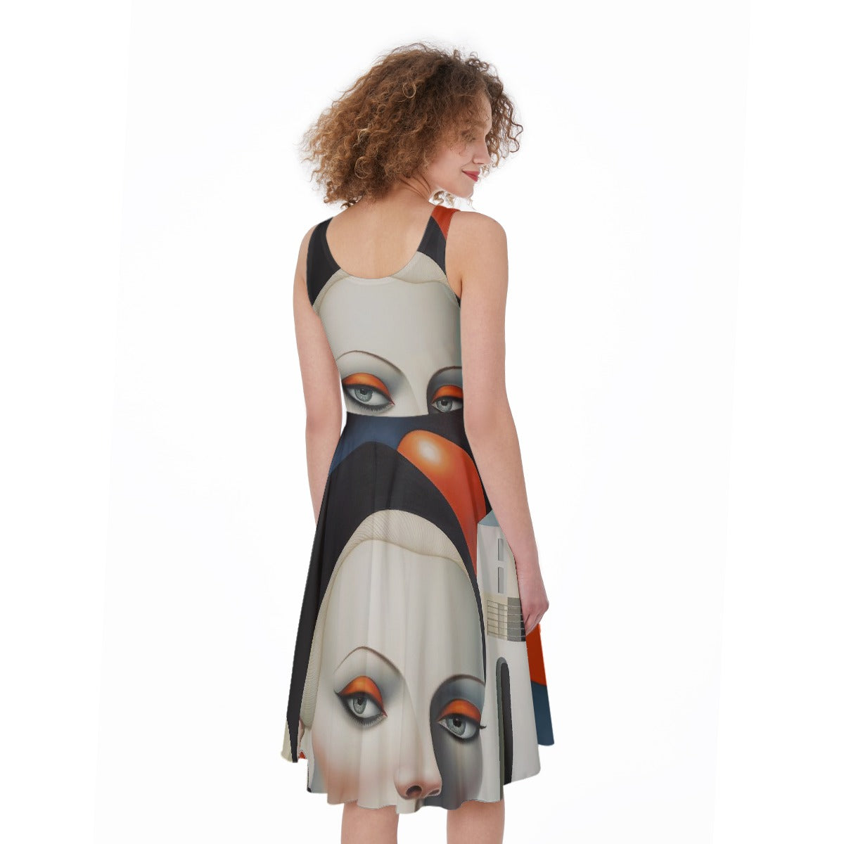 All-Over Print Women's Sleeveless Dress