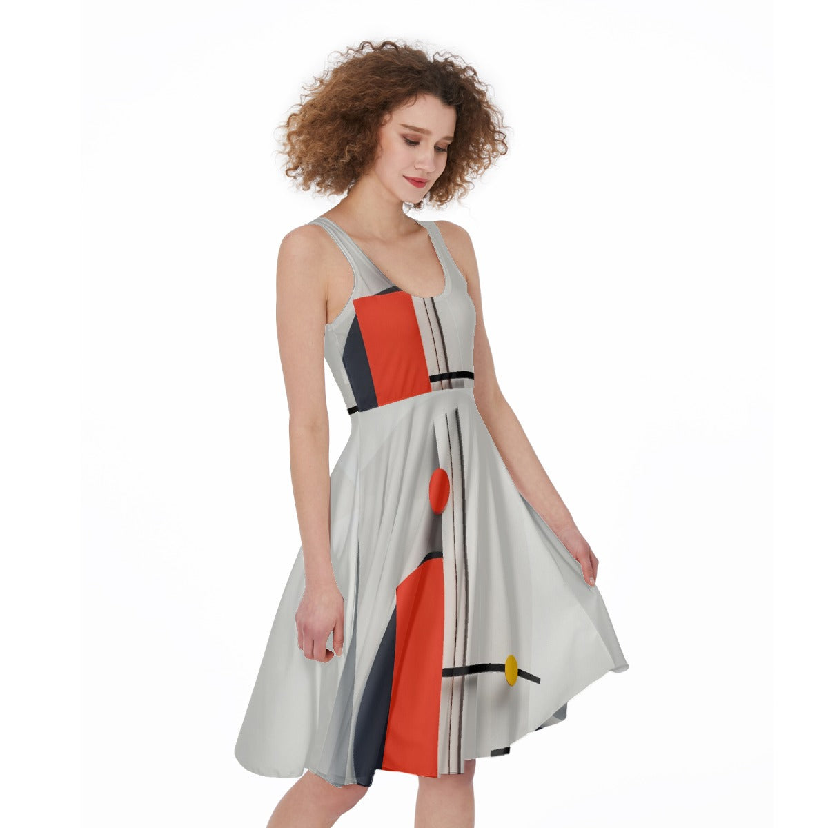 All-Over Print Women's Sleeveless Dress