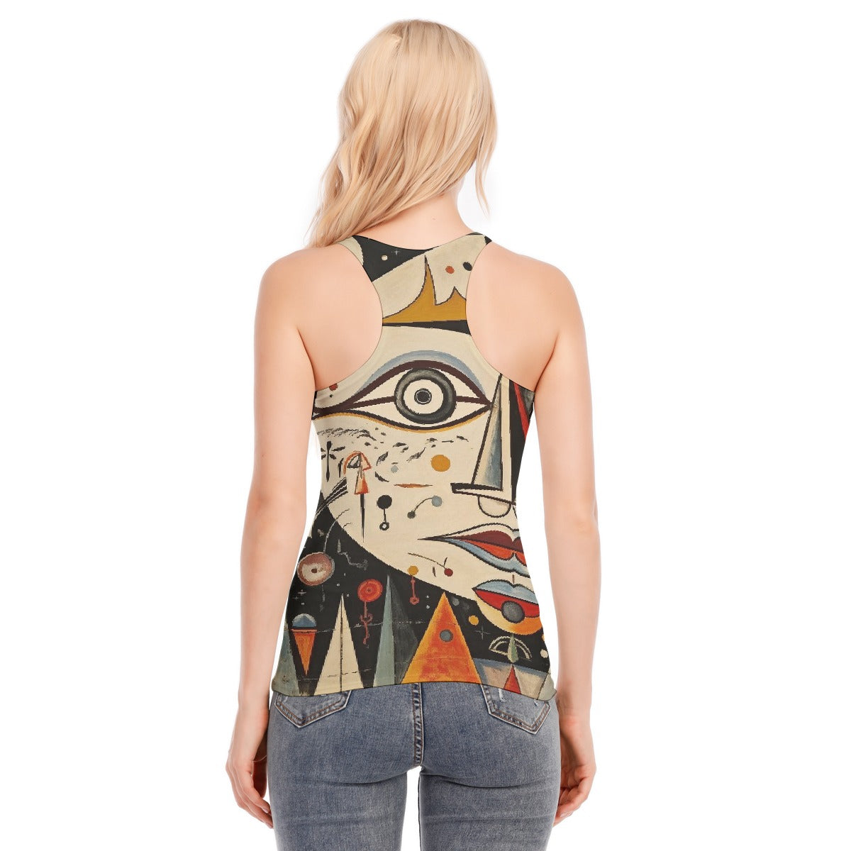 All-Over Print Women's Racer Vest | 190GSM Cotton