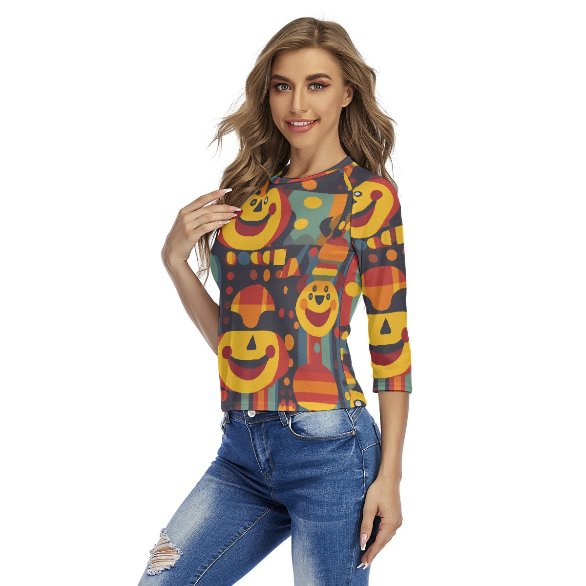 All-Over Print Women's Raglan Sleeves T-shirts