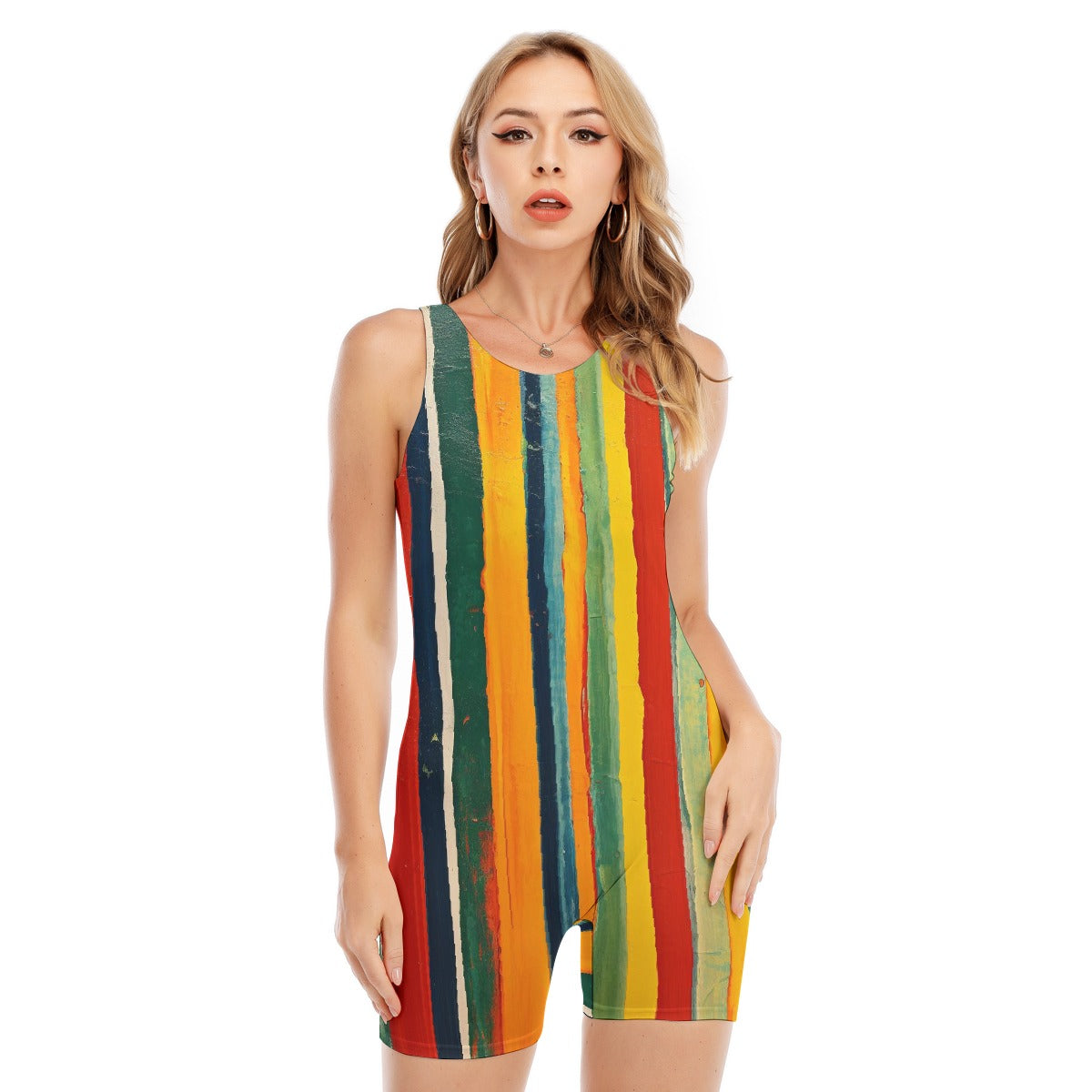 All-Over Print Women's Sleeveless One-piece Swimsuit