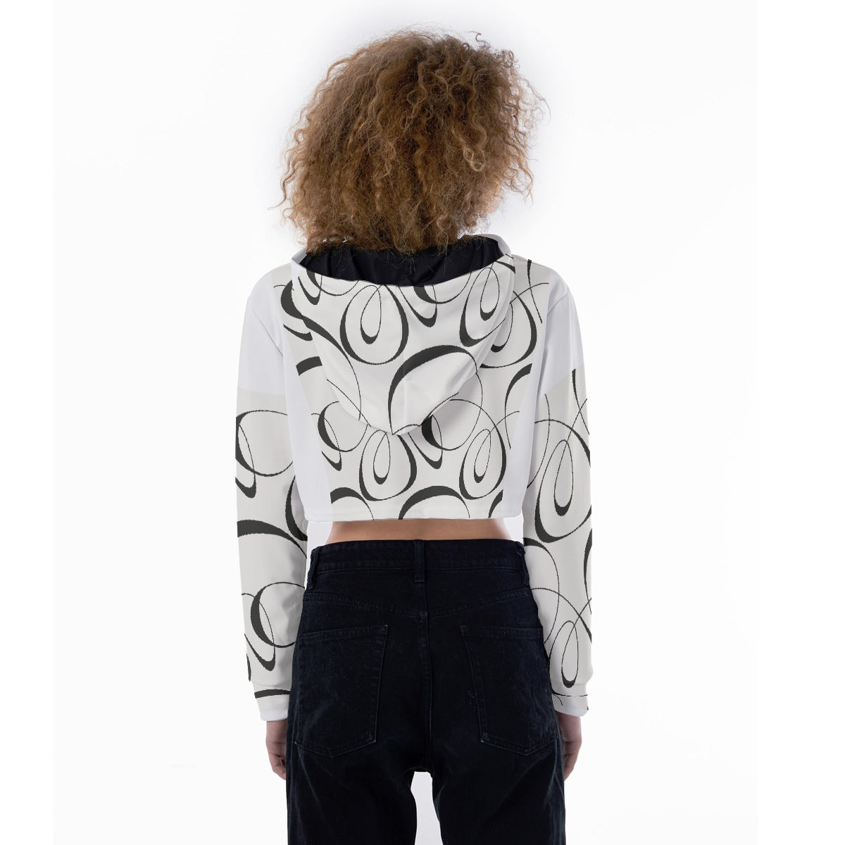 All-Over Print Women's Crop Top Hoodie