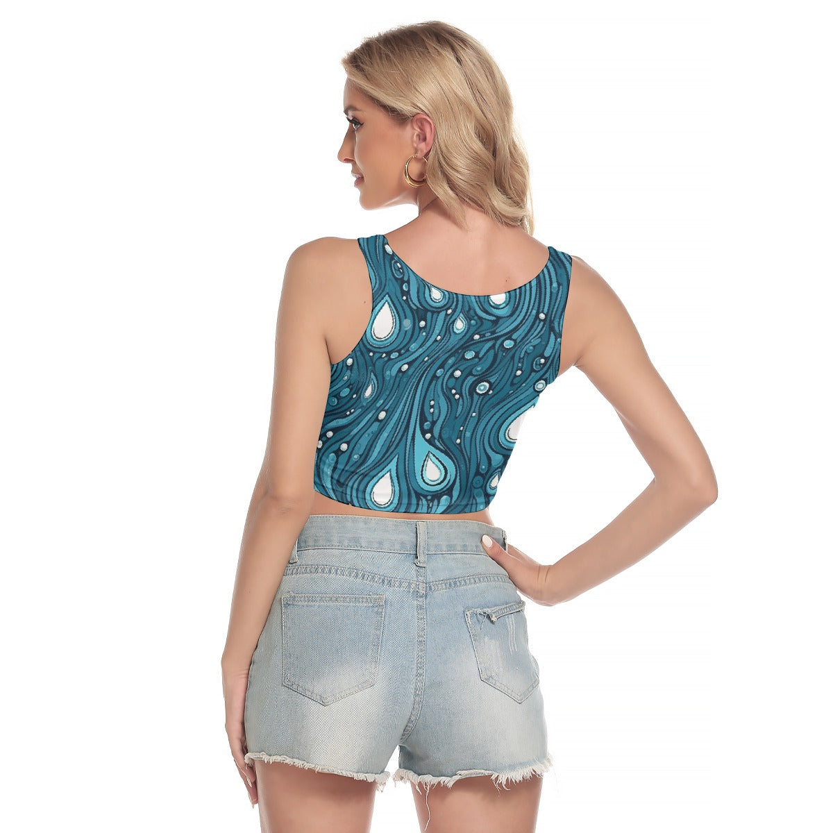 All-Over Print Women's Sport Crop Tank Top