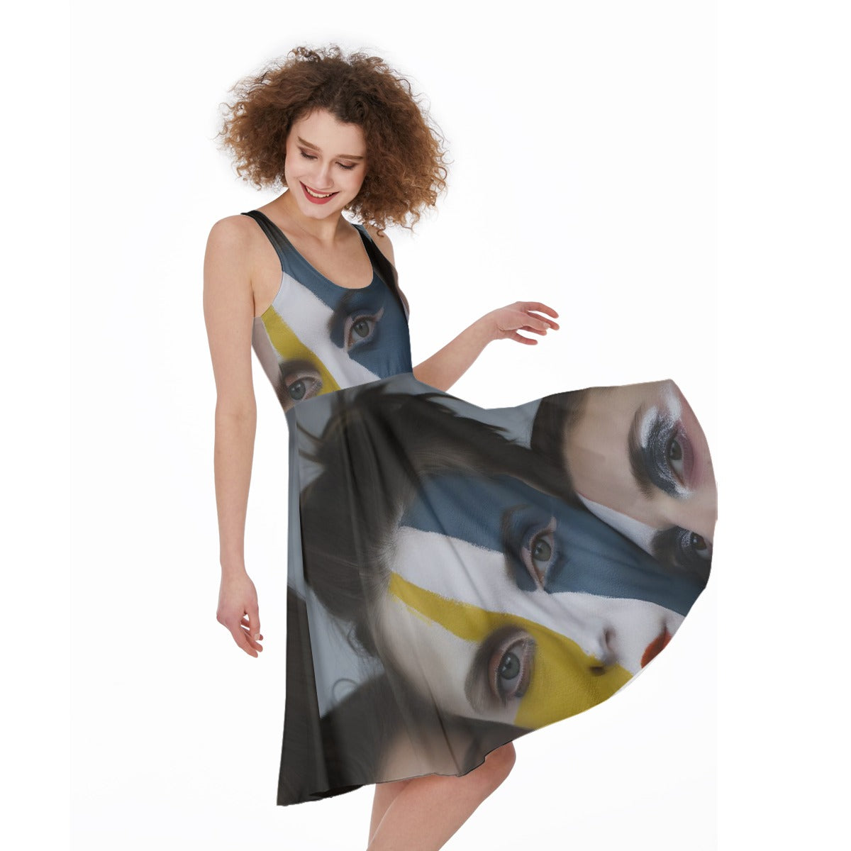 All-Over Print Women's Sleeveless Dress