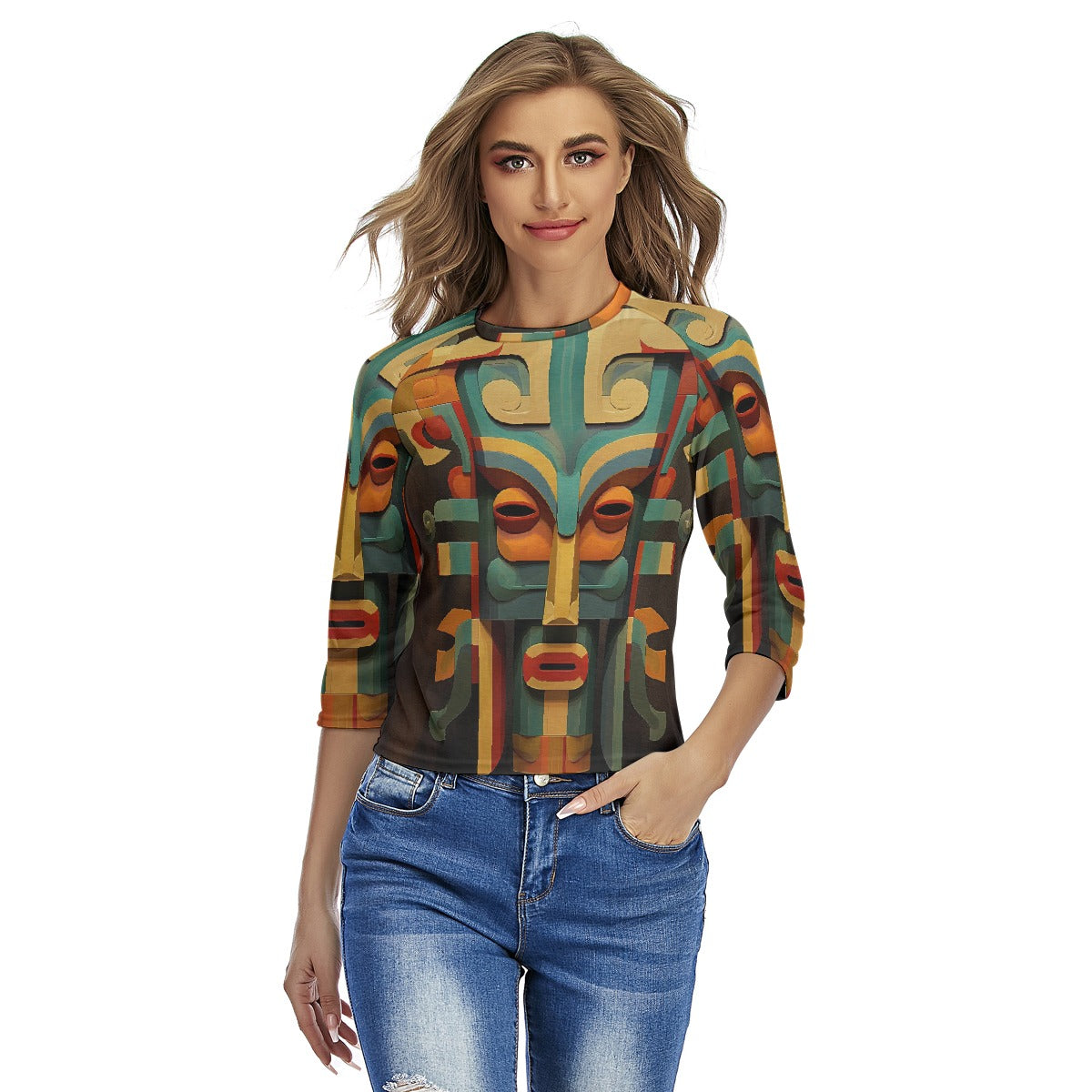 All-Over Print Women's Raglan Sleeves T-shirts