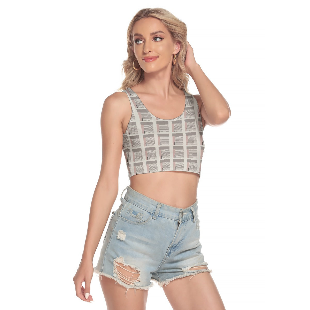 All-Over Print Women's Sport Crop Tank Top