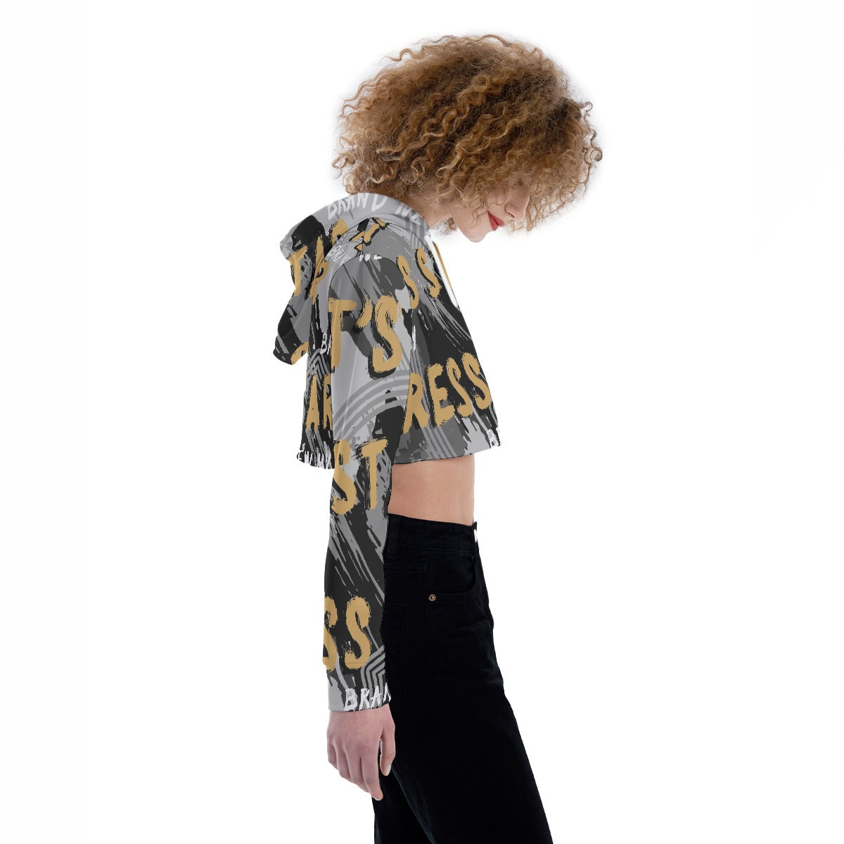 All-Over Print Women's Crop Top Hoodie