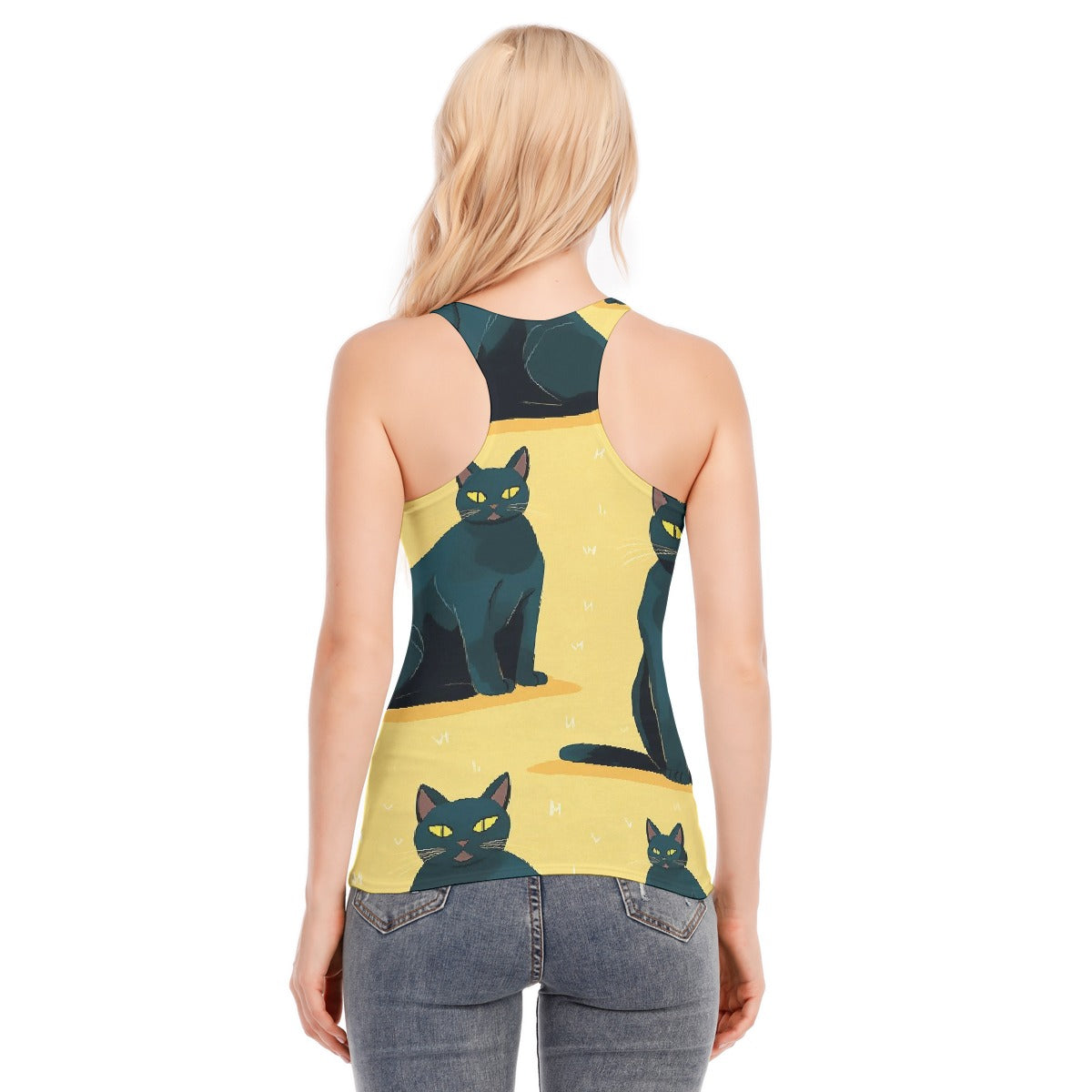 All-Over Print Women's Racer Vest | 190GSM Cotton