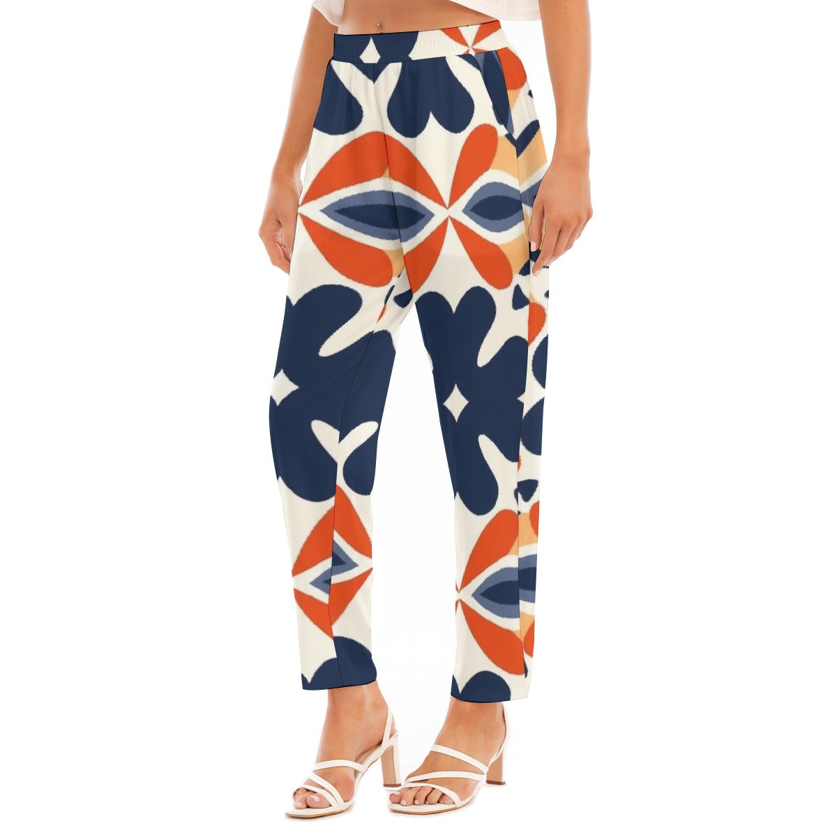 All-Over Print Women's Loose Straight-leg Pants