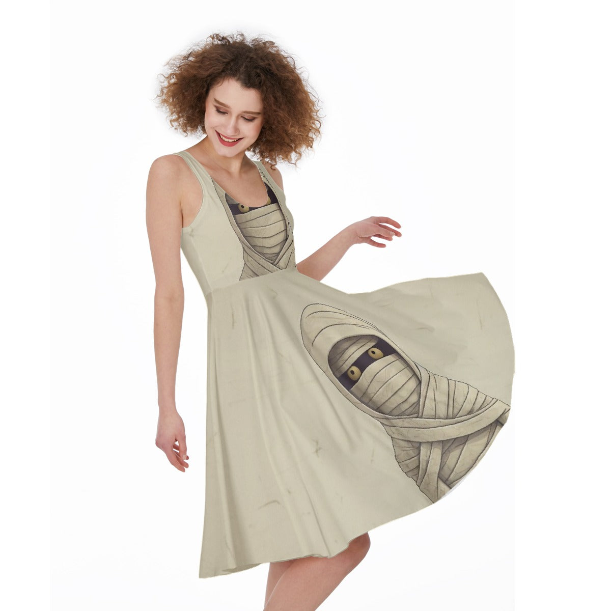 All-Over Print Women's Sleeveless Dress