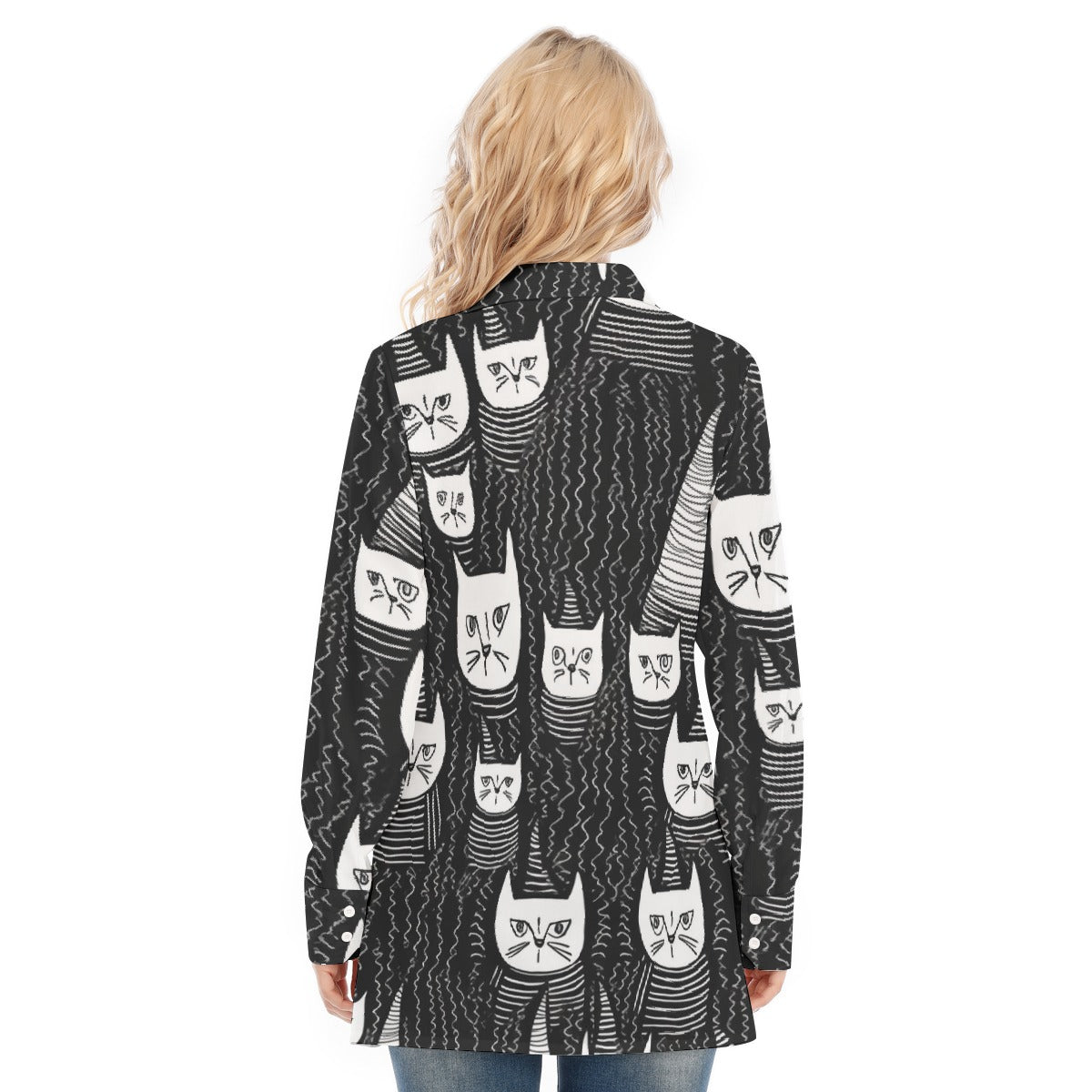 All-Over Print Women's Long Shirt