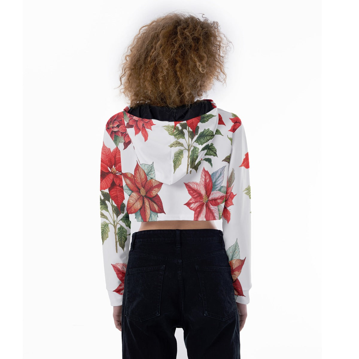 All-Over Print Women's Crop Top Hoodie
