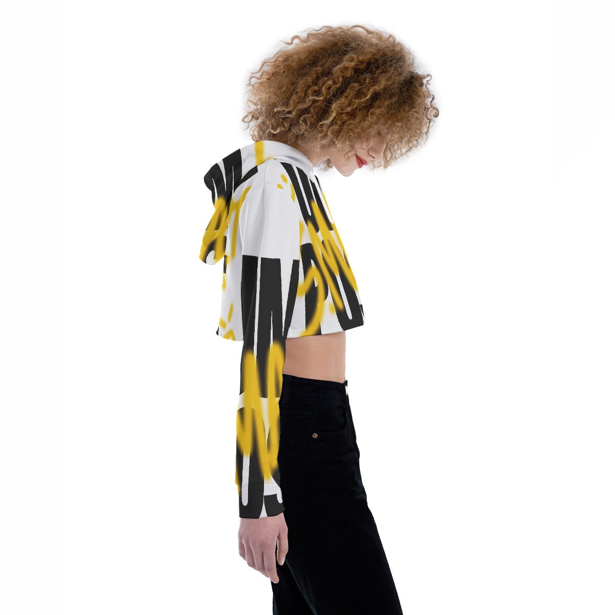 All-Over Print Women's Crop Top Hoodie