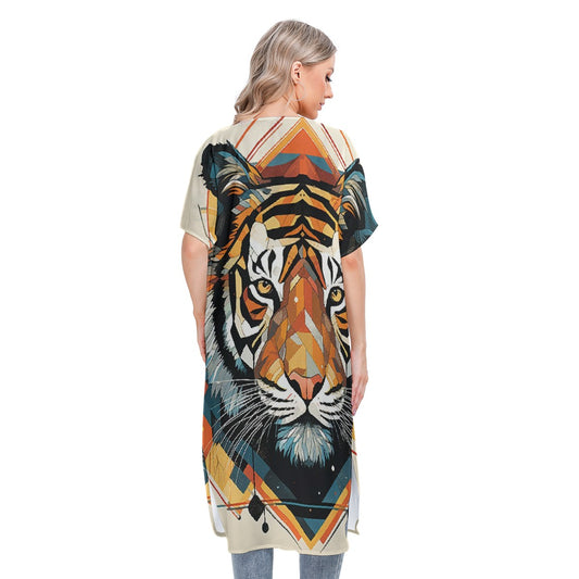 All-Over Print Women's Short Sleeve Cardigan