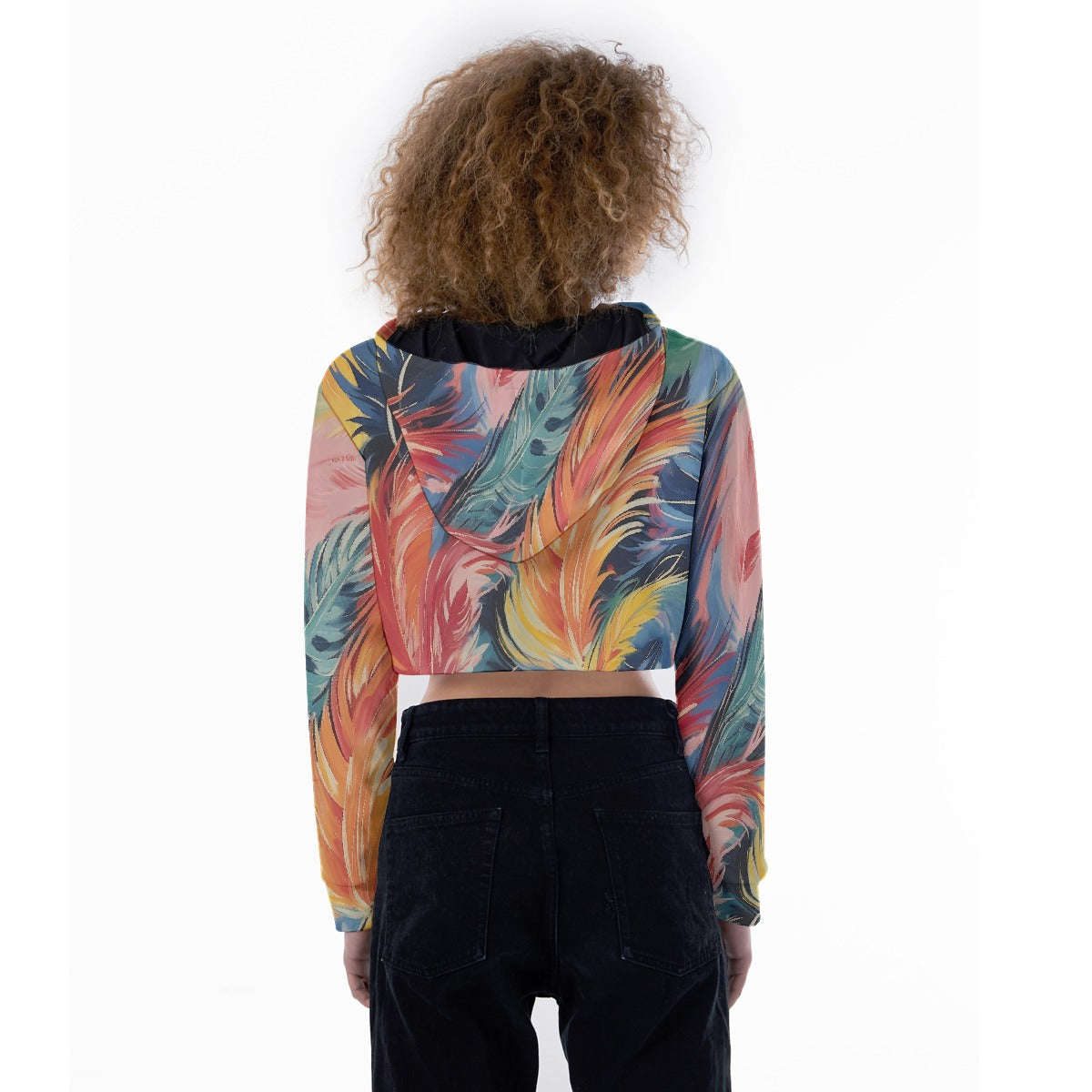 All-Over Print Women's Crop Top Hoodie