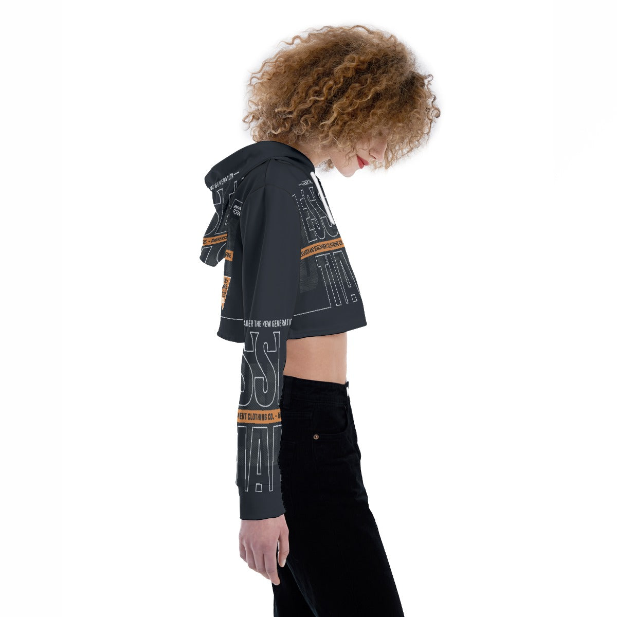 All-Over Print Women's Crop Top Hoodie