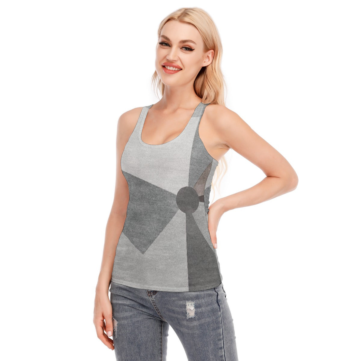 All-Over Print Women's Racer Vest | 190GSM Cotton