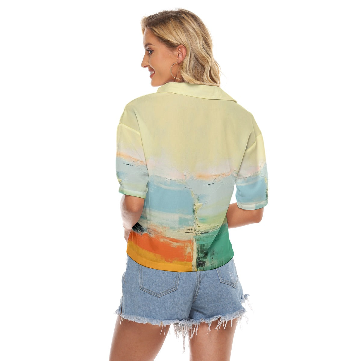 All-Over Print Women's V-neck Shirts