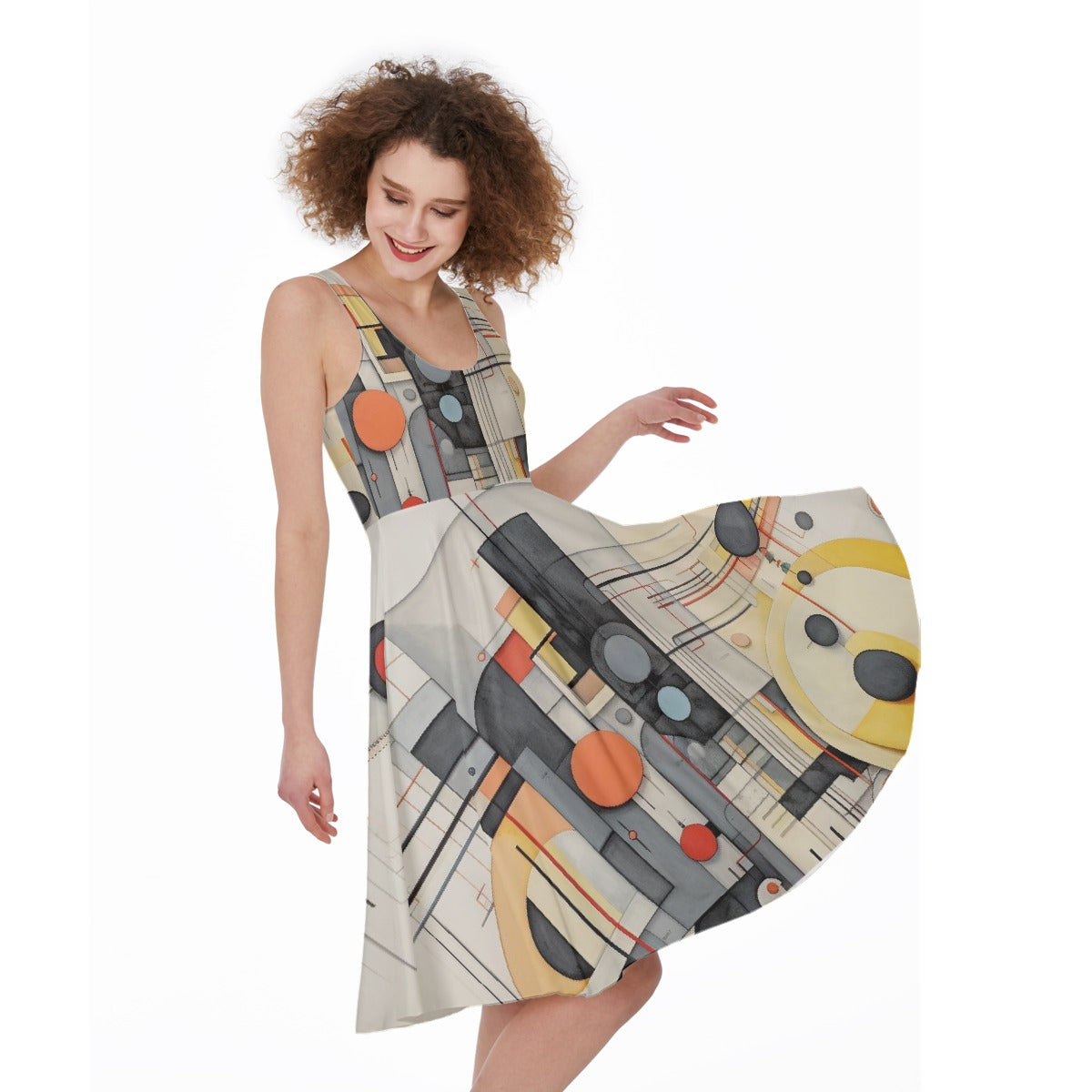All-Over Print Women's Sleeveless Dress