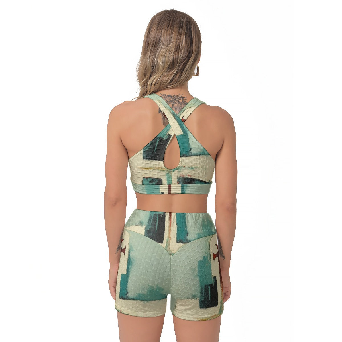 All-Over Print Women's Sports Bra Suit