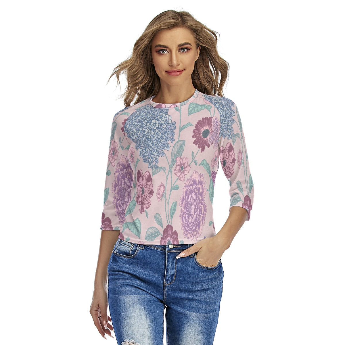 All-Over Print Women's Raglan Sleeves T-shirts
