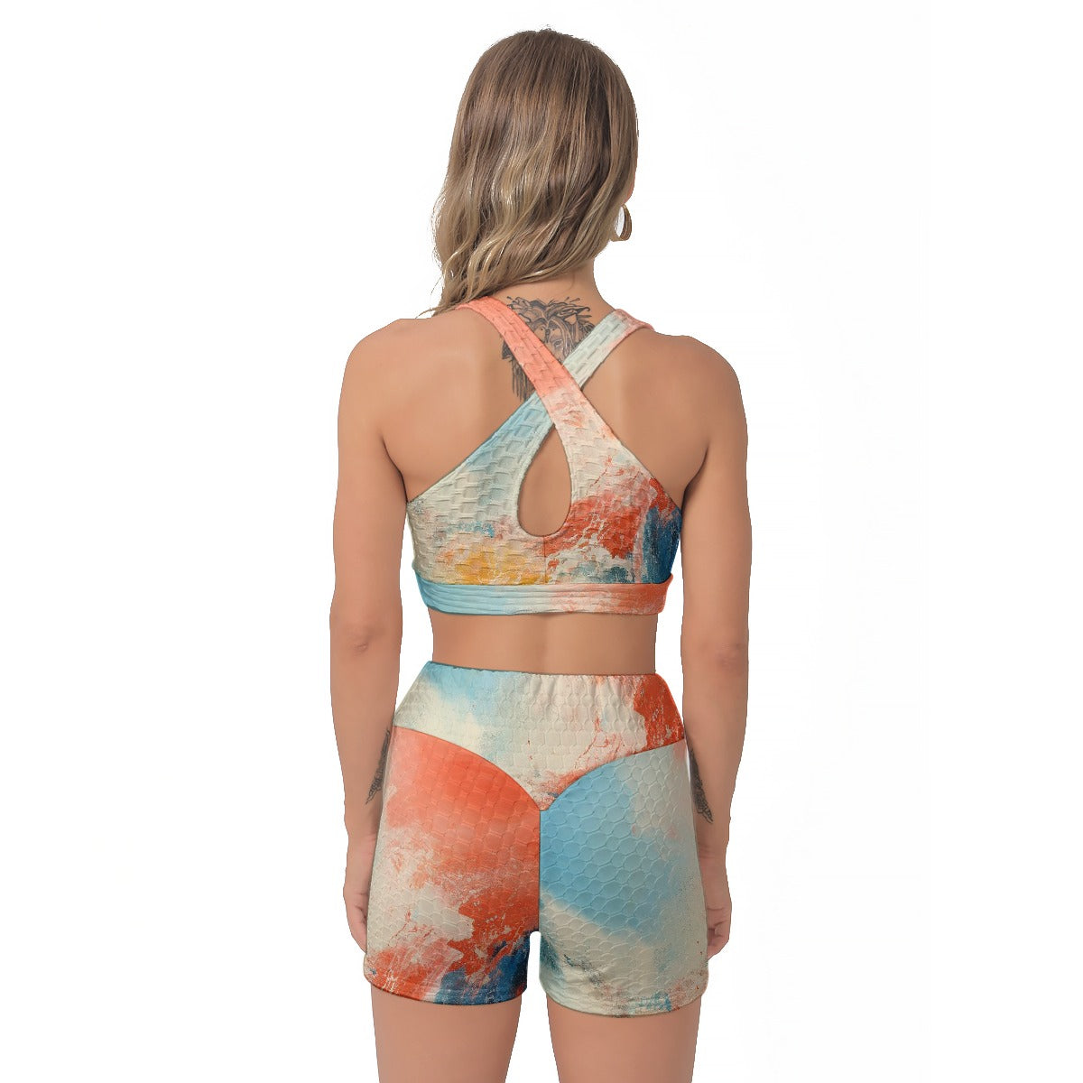 All-Over Print Women's Sports Bra Suit