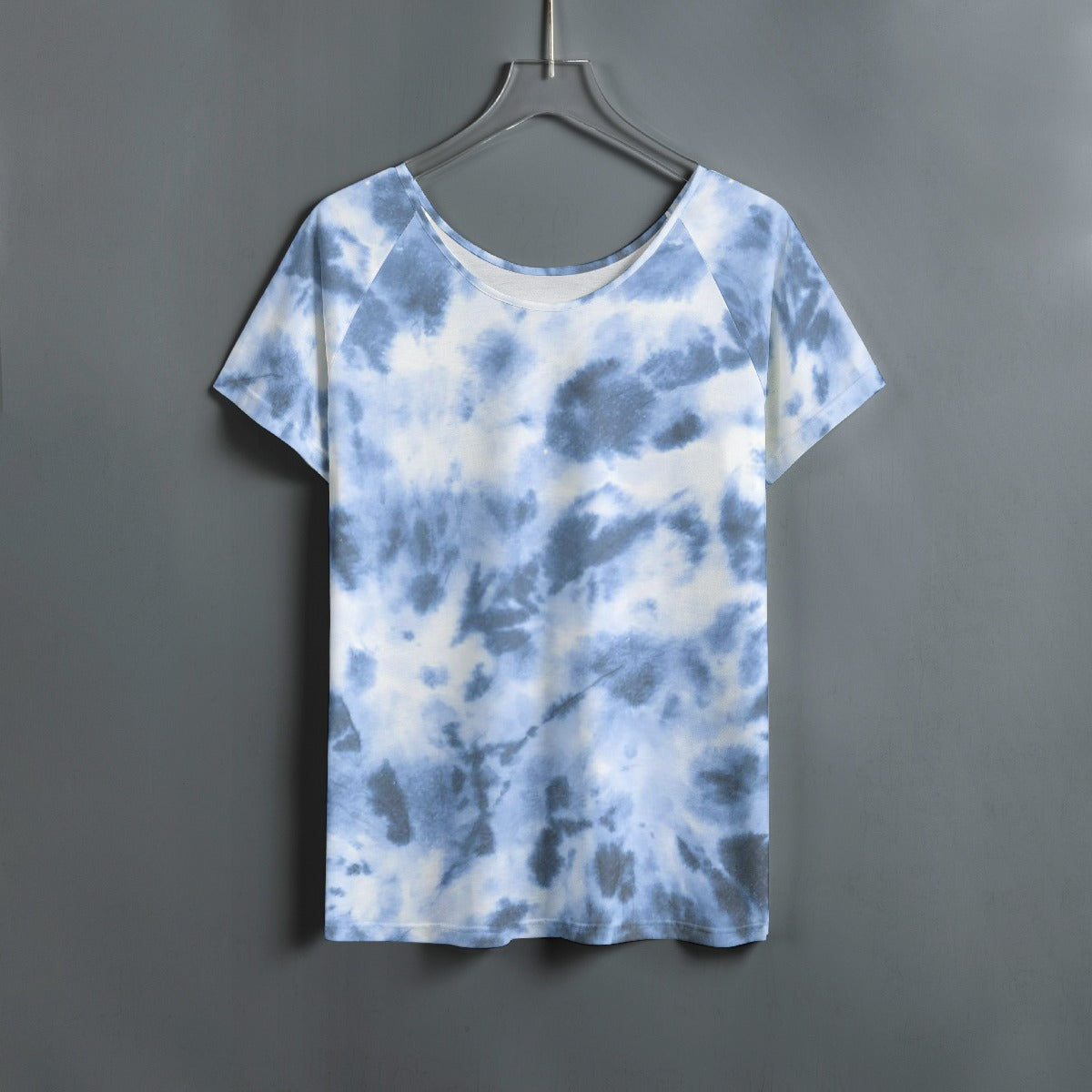 All-Over Print Women's Round Neck T-shirt With Raglan Sleeve