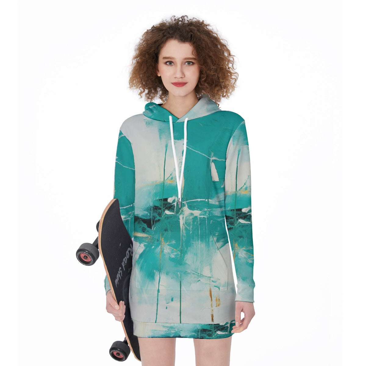 All-Over Print Women's Long Hoodie