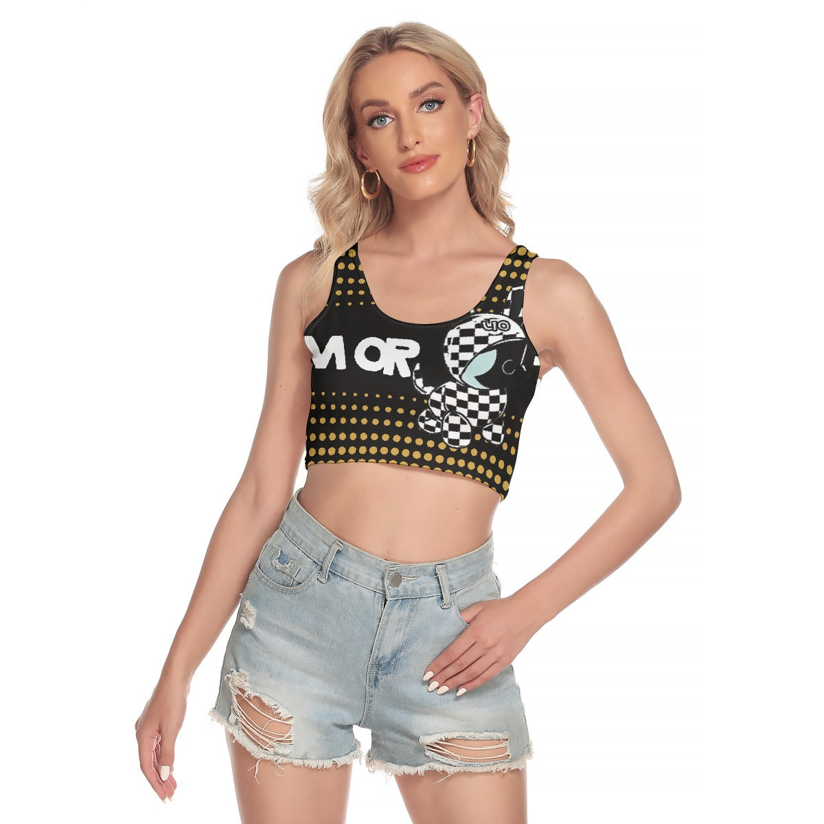All-Over Print Women's Sport Crop Tank Top