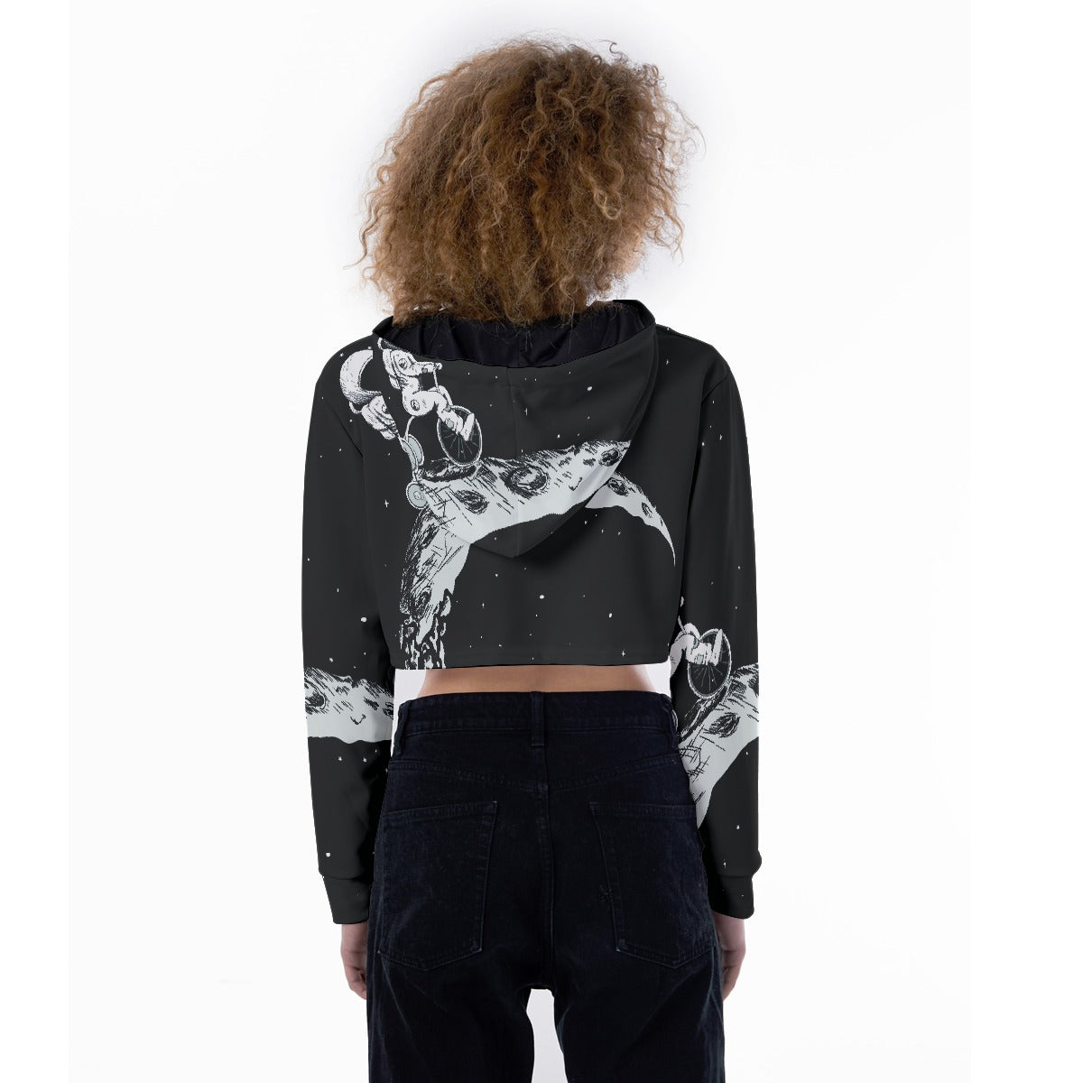All-Over Print Women's Crop Top Hoodie