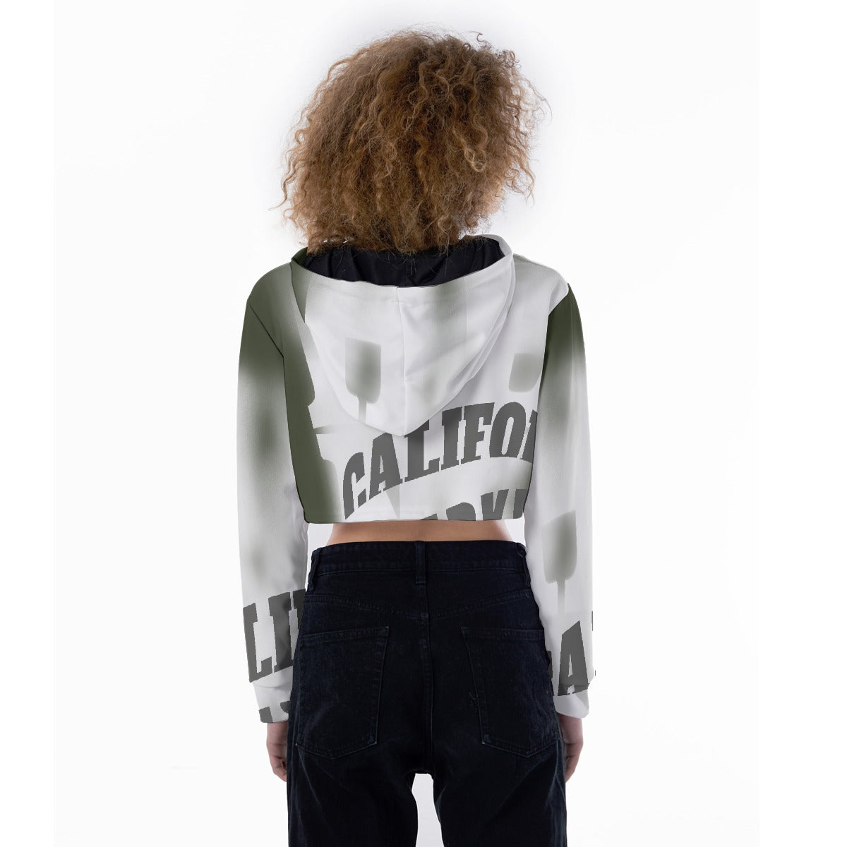 All-Over Print Women's Crop Top Hoodie